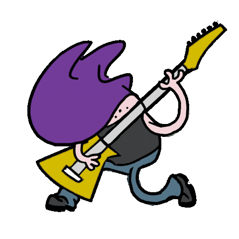 Rock Guitar Sticker by Donna