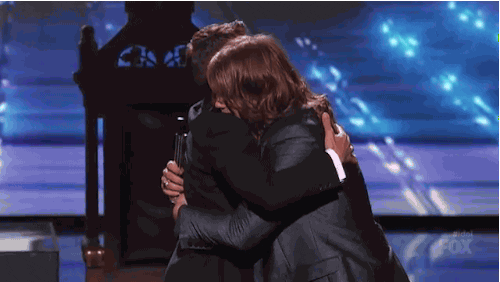 ryan seacrest hug GIF by American Idol