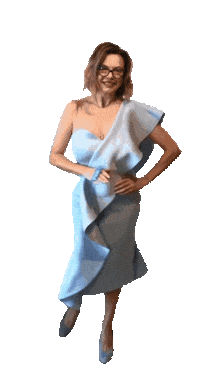 Indicate Blue Dress Sticker