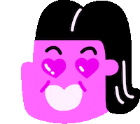 vanessartpuff character emotion heart eye newkidoob Sticker