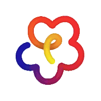 Vasava_Studio flower gradient flexicono Sticker