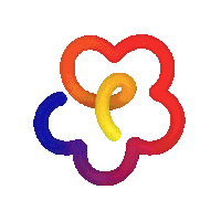 Vasava_Studio flower gradient flexicono Sticker