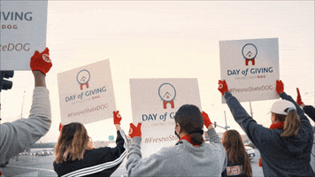 Giving Back College Life GIF by Fresno State
