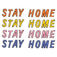 Stay Home Sticker by Martina Martian