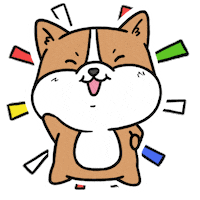 Happy Dog Sticker by Aminal Stickers