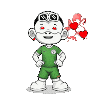 Super Eagles Green Jersey Sticker by Zhot Shop