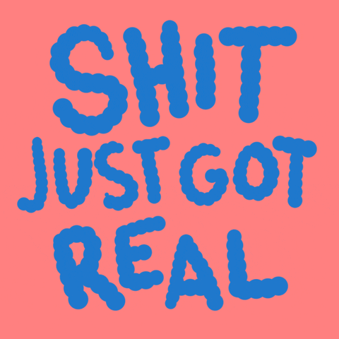 for real oh snap GIF by Denyse®