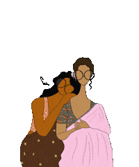 Festival Saree Sticker by Suta Bombay