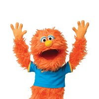 Orange Monster Sticker by Ms. Rachel