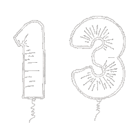 Balloon Number Sticker