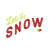 Let It Snow Christmas Sticker by TAP Air Portugal