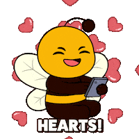 Love It Hearts Sticker by Plan Bee Studios