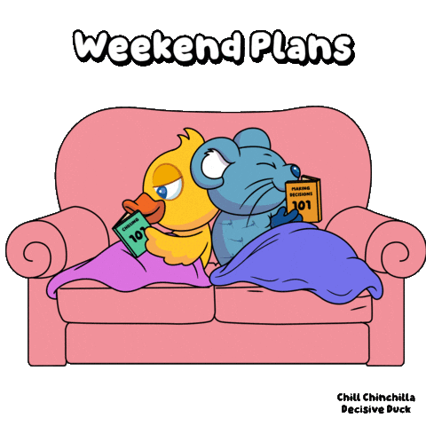 Staying In Saturday Morning Sticker by VeeFriends