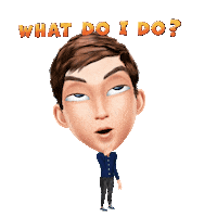 What Do I Do Geoffgodwin Sticker by Genies