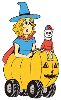 Girl Halloween Sticker by JUN OSON