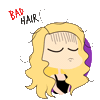 Bad Hair Sticker by Fikbella Perfumaria