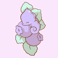 MeganBrooksIllustration chilling blueberry chameleon just chill GIF
