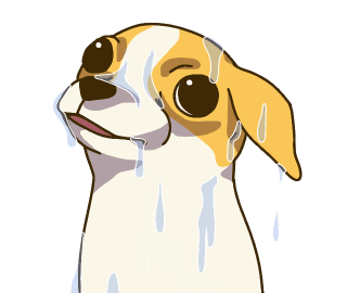 Animation Dog Sticker