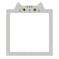 Cat Frame Sticker