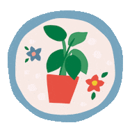 Plant Pot Sticker by Babipur