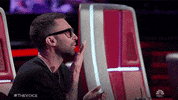 kelly clarkson blow kiss GIF by The Voice