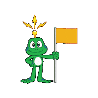 Flag Caching Sticker by Geocaching HQ