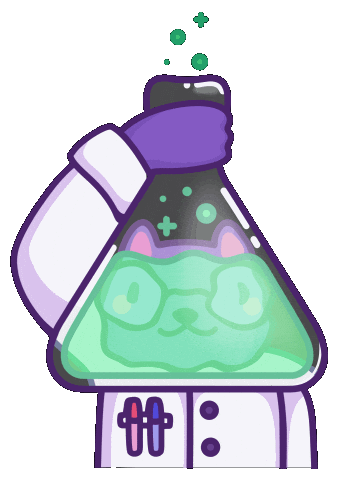 Cat Drawing Sticker by mona mauve