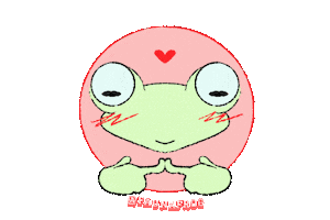 FaunaFROG frog shy embarrassed for me Sticker