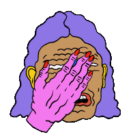 Oh No Facepalm Sticker by ffembroidery
