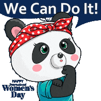 March 8 Woman Sticker by PandaPals