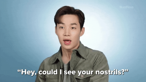 Henry Lau Nostril GIF by BuzzFeed