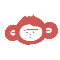 Happy Monkey Sticker