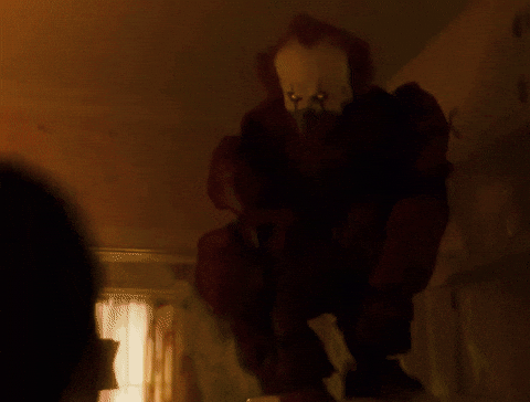 Dancing Clown Stephan King GIF
