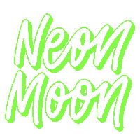 Neon Moon Sticker