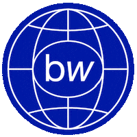 baduraworks blue white digital creative Sticker