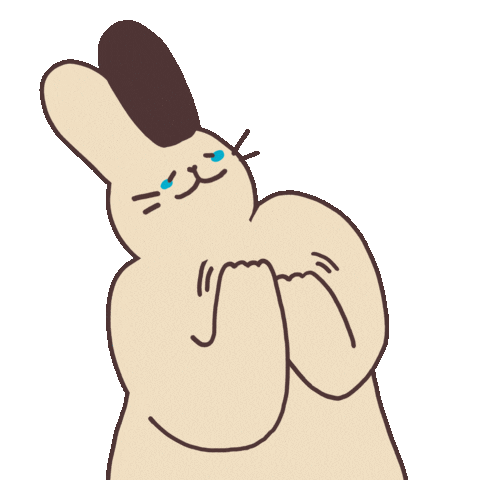 Happy Bunny Sticker by Tseng-tou Design