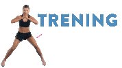 Anna Lewandowska Fighter Sticker by Diet & Training by Ann
