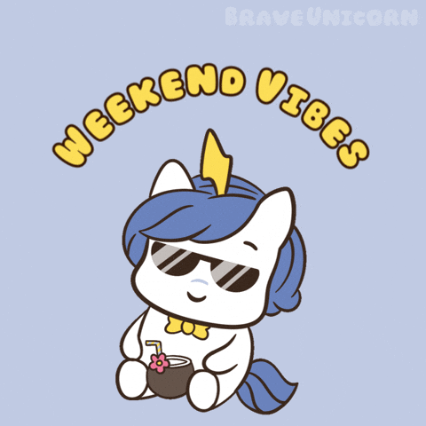 Stress Free Good Times GIF by Brave Unicorn
