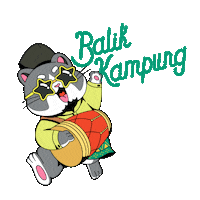Happy Feliz Sticker by Loka Made