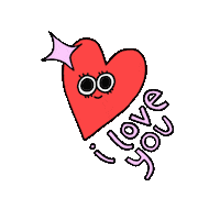 I Love You Heart Sticker