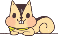 sinru101 love happy wink squirrel Sticker