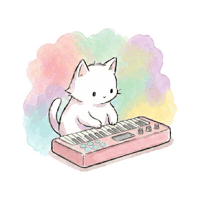 Cat Vibing Sticker by tururi