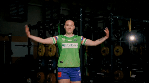 Rugby League Green Machine GIF by Canberra Raiders