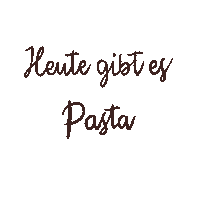 Heute Gibt Es Pasta Sticker by Fashion Kitchen