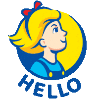 Hihi Hello Sticker by Julie's Biscuits