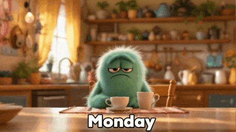 Fuzzlets giphyupload meme coffee work GIF