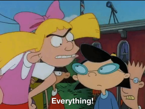 hey arnold nick splat GIF