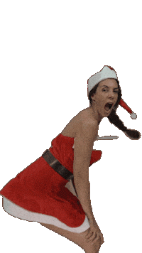Papa Noel Twerk Sticker by Mujeres Moteras