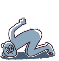 Yoga Pain Sticker by takadabear