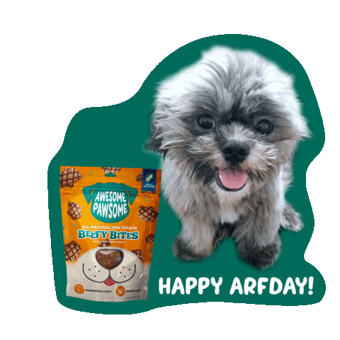 Happy Dog Sticker by Awesome Pawsome Treats